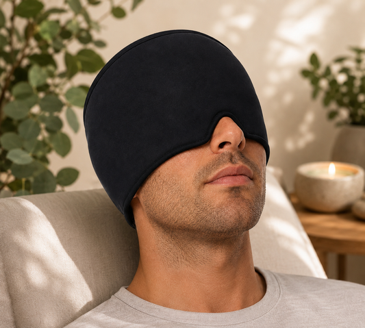 Calmacap™ Negro | Gorro Terapéutico para Migraña, Estrés y Ansiedad.