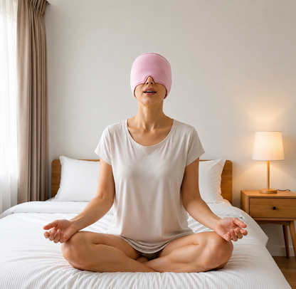 Calmacap™ Rosa | Gorro Terapéutico para Migraña, Estrés y Ansiedad.